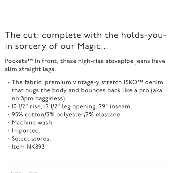 Madewell NWT Stovepipe Slim Straight Leg Jeans in Auraria Wash Size 24 - Picture 13 of 13